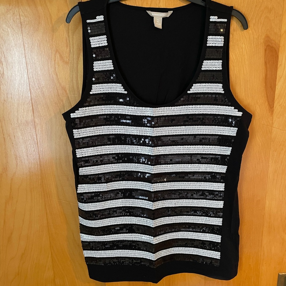 Banana Republic Sequin Tank Top - Size XL